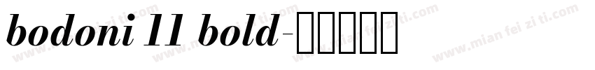 bodoni 11 bold字体转换